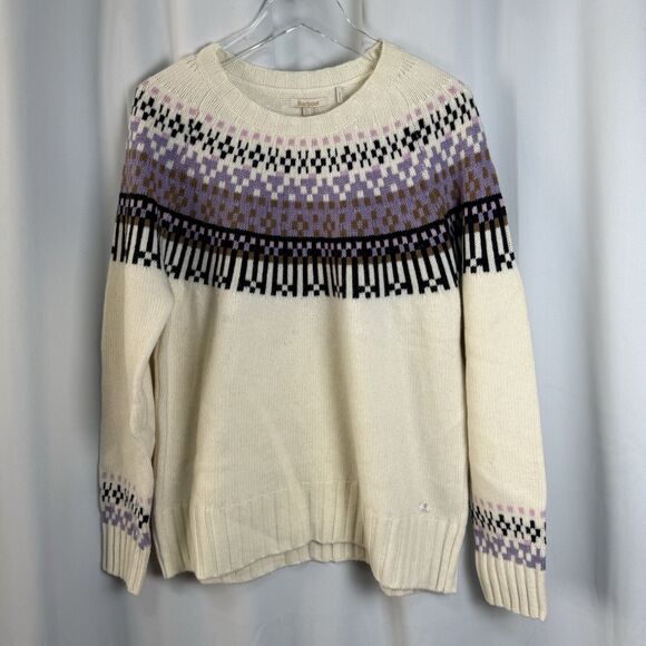 Barbour Coastal Collection Wool Blend Wareham Pullover Knit Sweater Sz 14 New - Picture 4 of 10